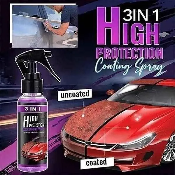 3 in 1 High Protection Ceramic Coating Spray - Buy 1 Get 1 Free