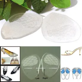 4 Pair Gel Silicone Foot Half Sole Insoles Shoes Care Cushion Pad Insole Comfy