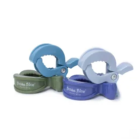 4pk Pram Clips Boy Pack - Dusty Blue/Teal/Navy/Pesto