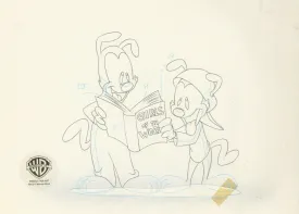 Animaniacs Original Production Drawing:  Yakko and Wakko