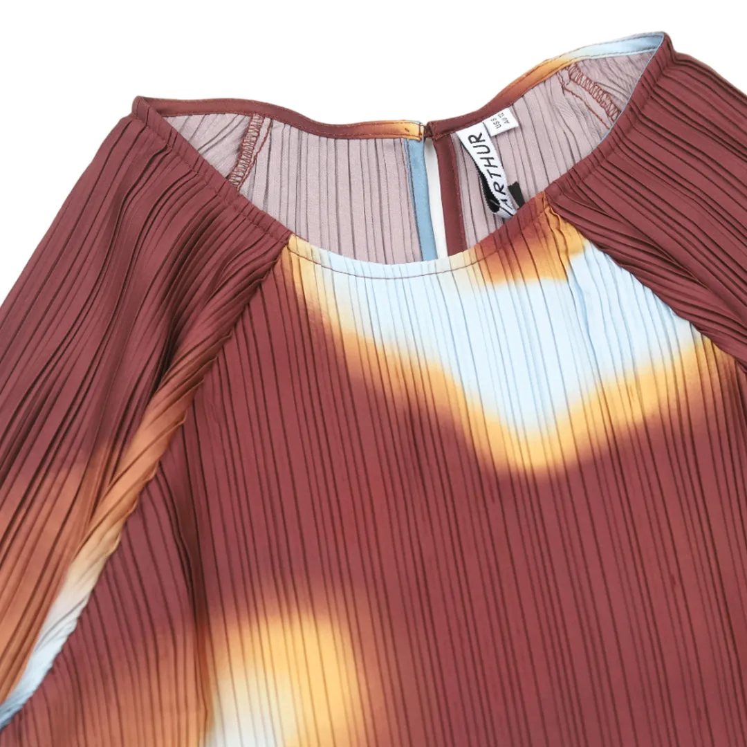 BOX PLEAT RAGLAN TOP BURN