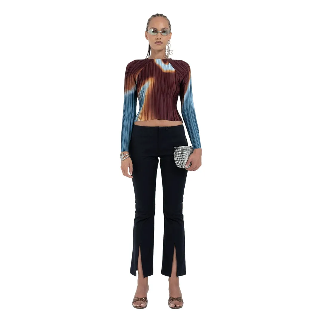 BOX PLEAT RAGLAN TOP BURN