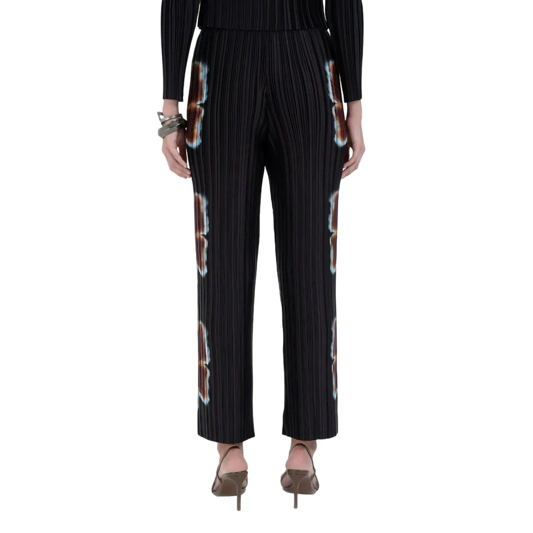 BOX PLEAT STRAIGHT PANT BURNING FLOWER