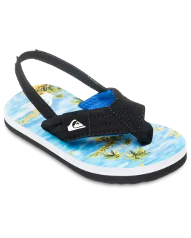Boys Molokai Layback Toddler Flip Flops in Coronet Blue Naturama