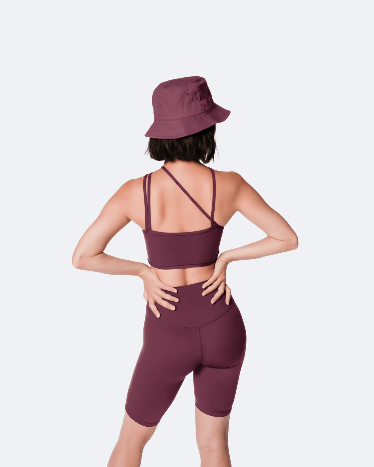 Burgundy Casual Bucket Hat