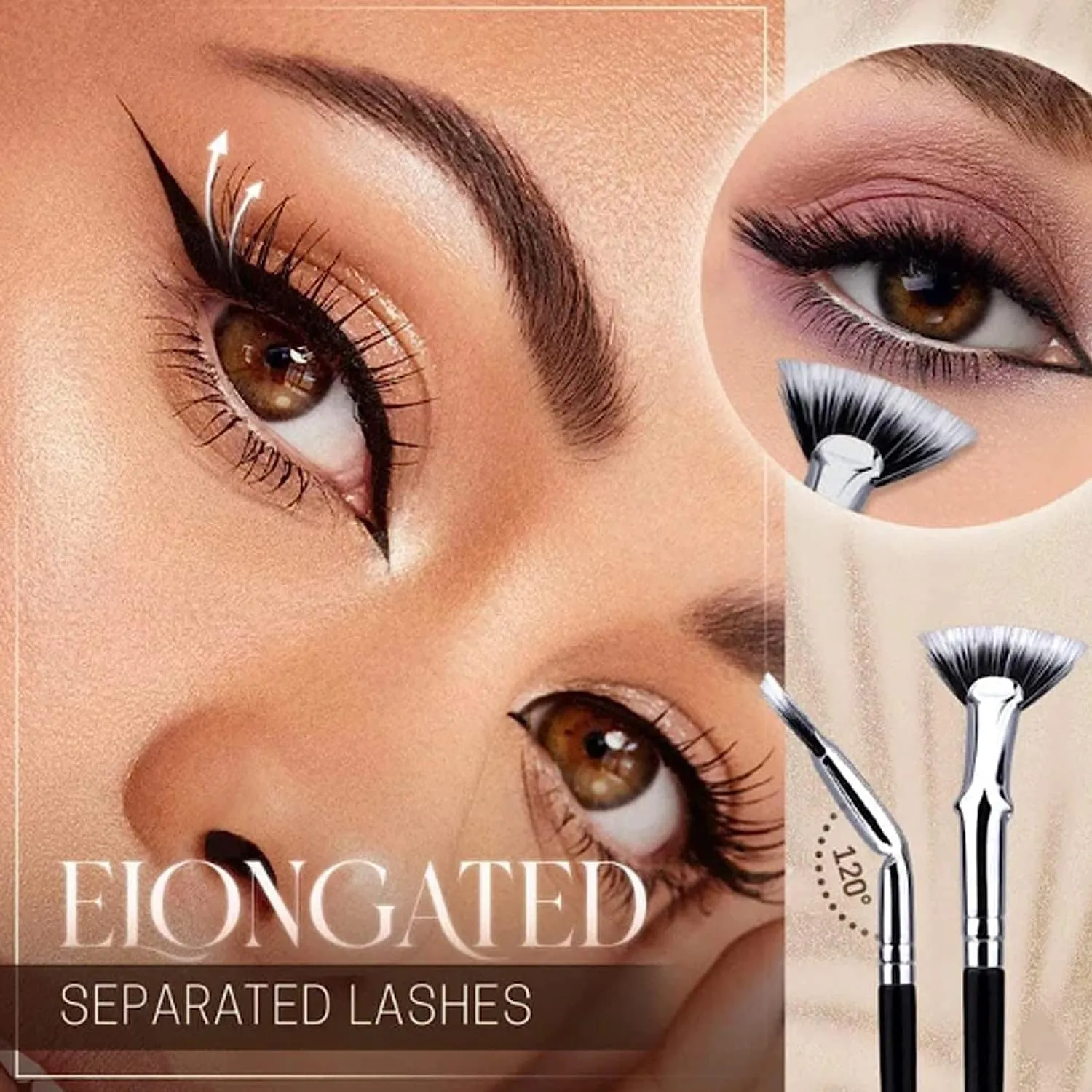 Buy 1 Get 1 FreeFolding Angle Scalloped Lash Brush