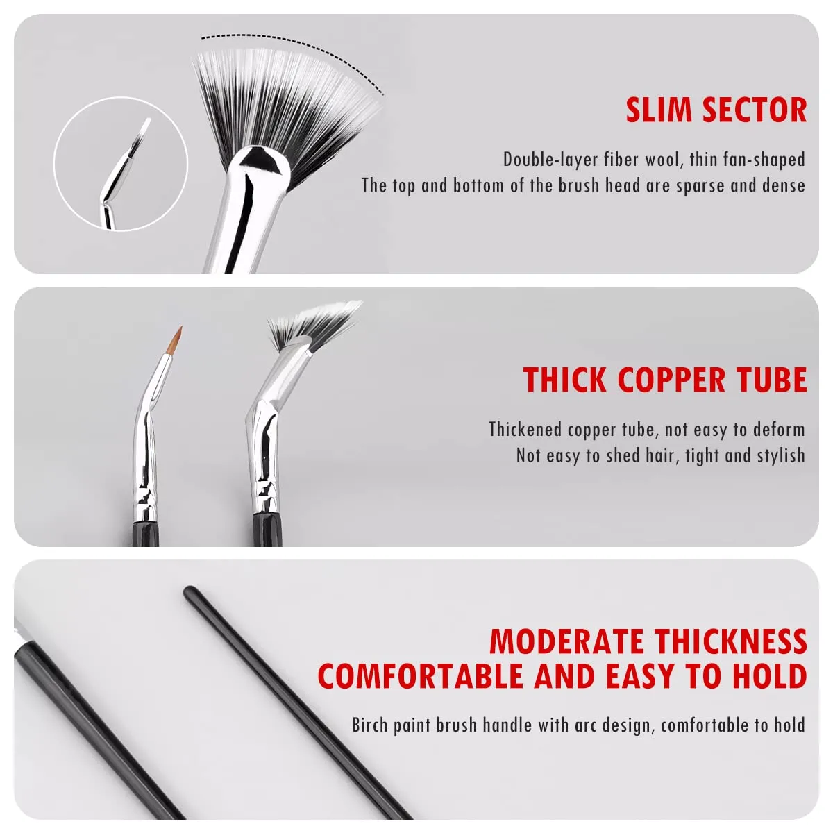 Buy 1 Get 1 FreeFolding Angle Scalloped Lash Brush