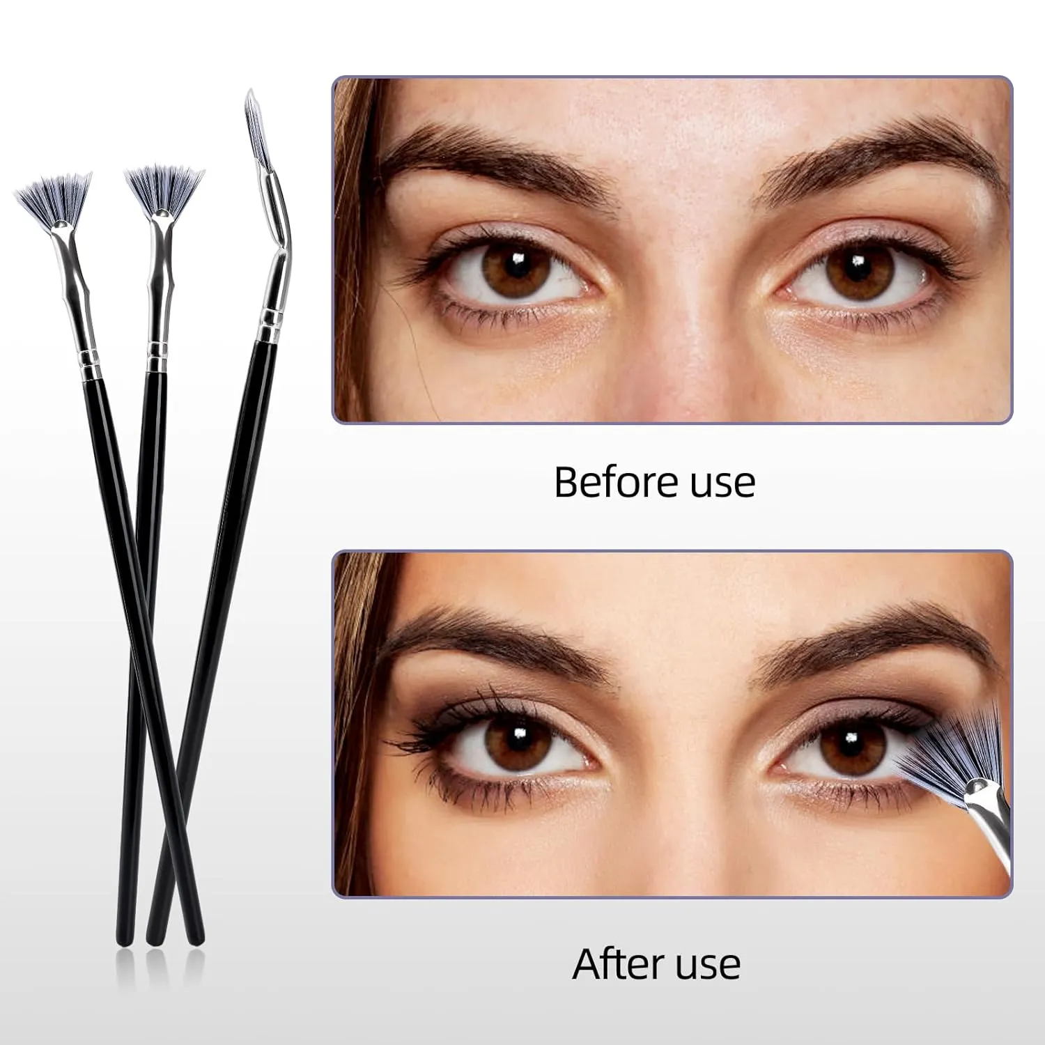 Buy 1 Get 1 FreeFolding Angle Scalloped Lash Brush