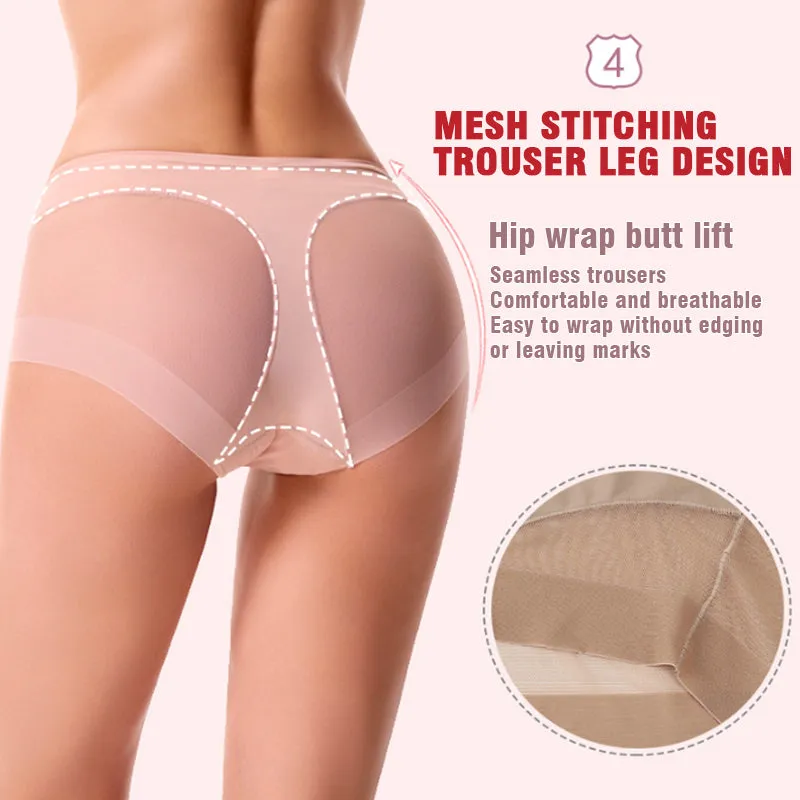Buy 3 get 1 free (4 pieces)High Waist Ice Silk Seamless Shaping Briefs