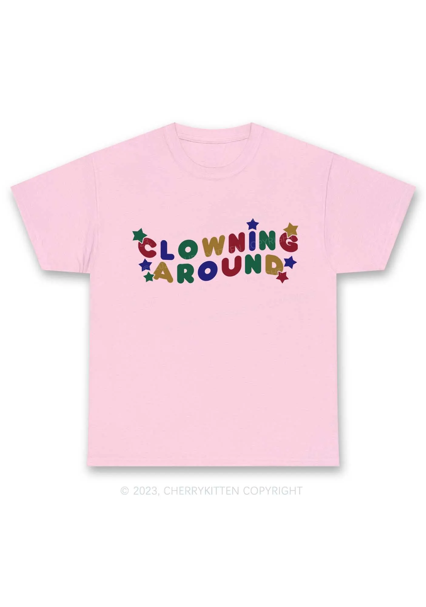 Clowning Around Y2K Chunky Shirt Cherrykitten