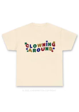 Clowning Around Y2K Chunky Shirt Cherrykitten