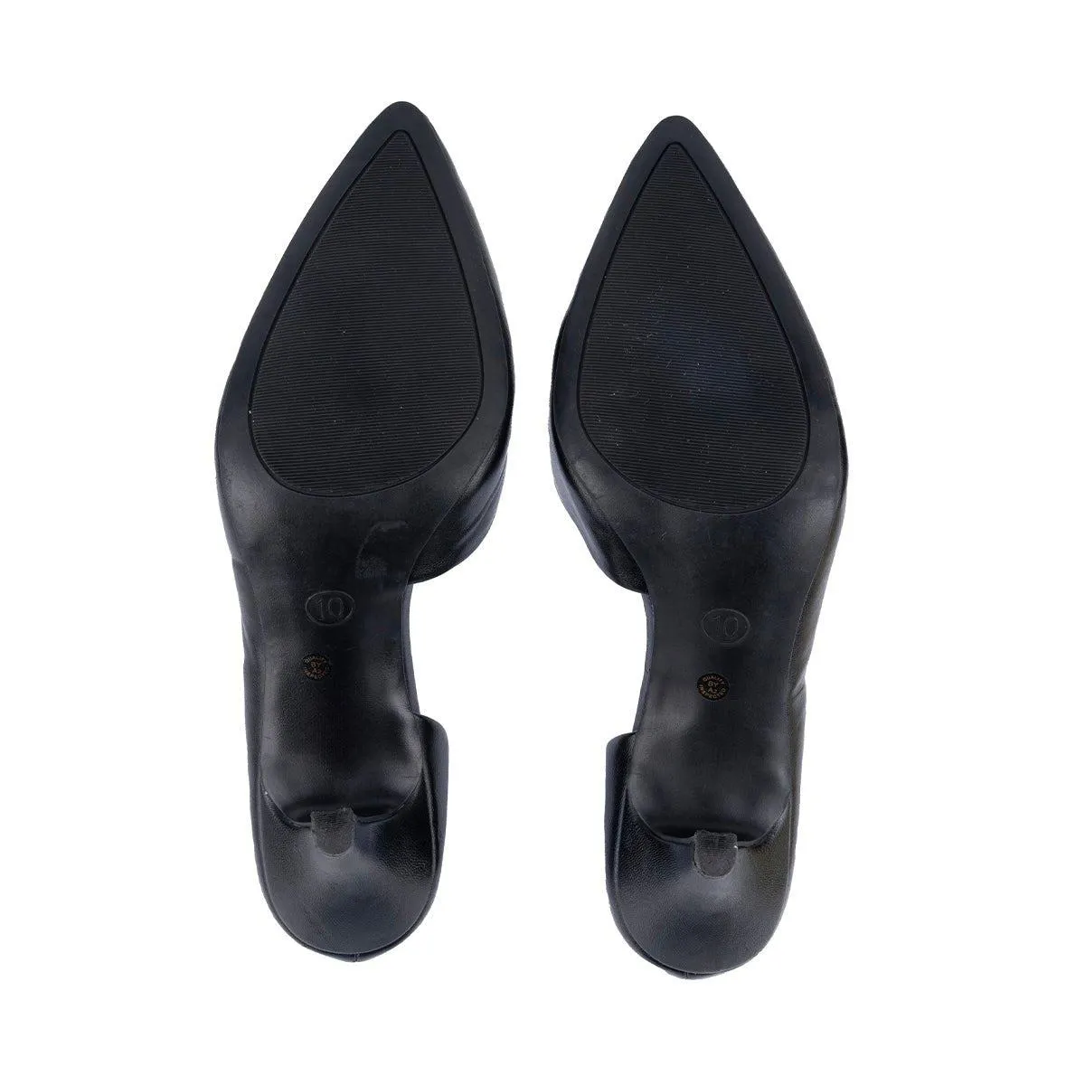 East 5Th Ef Daven Pump High-Heel Shoes Leather Black Colour For Women