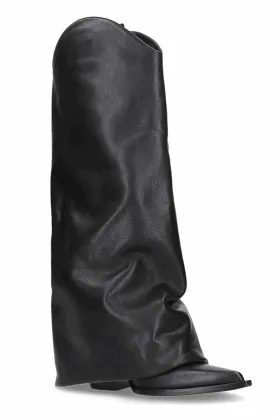 Fold over western boots