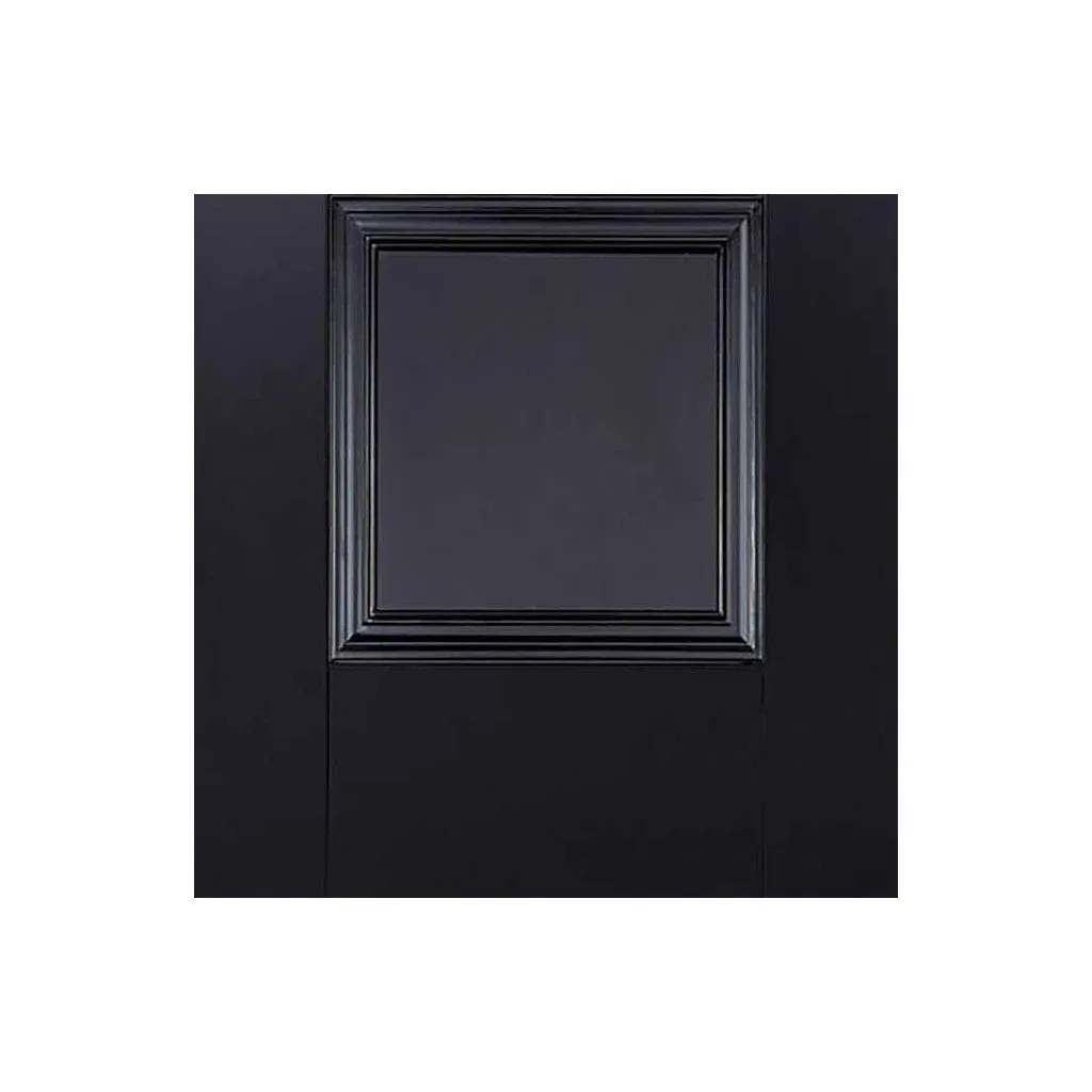 Four Folding Doors & Frame Kit - Arnhem Black Primed 3 1 - Clear Glass - Unfinished
