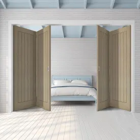 Four Folding Doors & Frame Kit - Belize Light Grey 2 2 - Prefinished