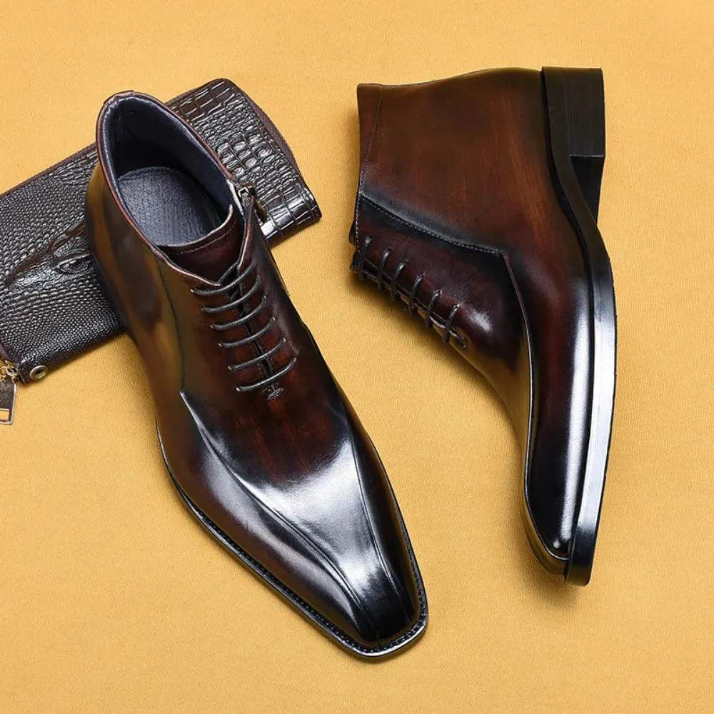 Funki Buys | Boots | Men's Genuine Leather Chelsea Ankle Boot