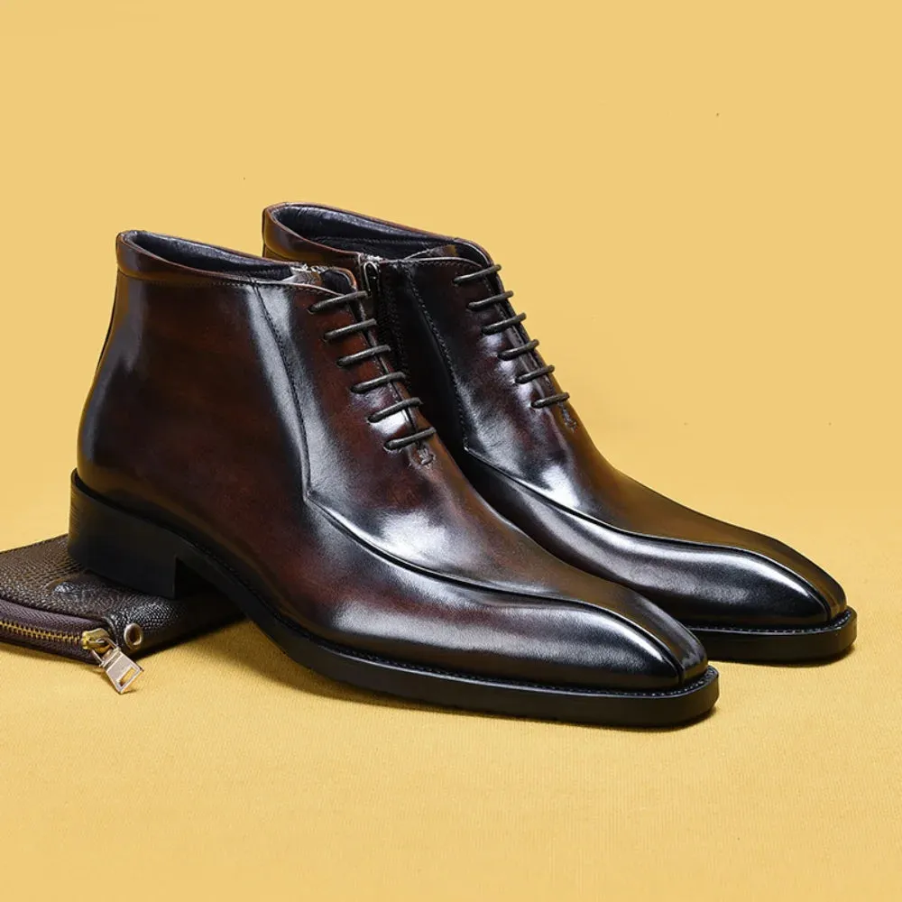Funki Buys | Boots | Men's Genuine Leather Chelsea Ankle Boot