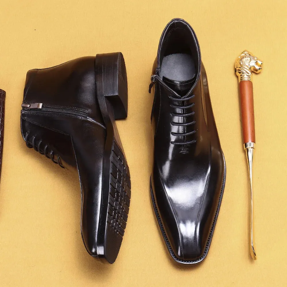 Funki Buys | Boots | Men's Genuine Leather Chelsea Ankle Boot