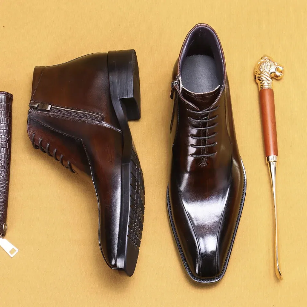 Funki Buys | Boots | Men's Genuine Leather Chelsea Ankle Boot