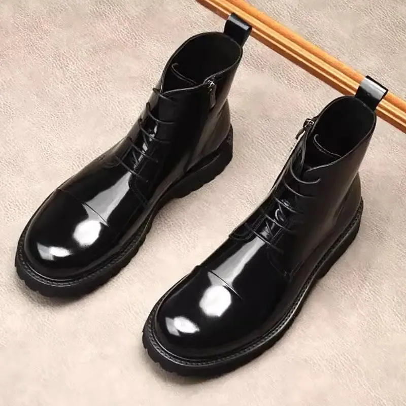 Funki Buys | Boots | Men's High Quality Leather Chelsea Boots