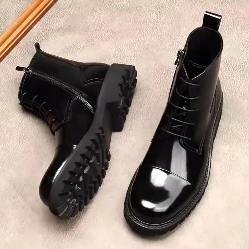 Funki Buys | Boots | Men's High Quality Leather Chelsea Boots