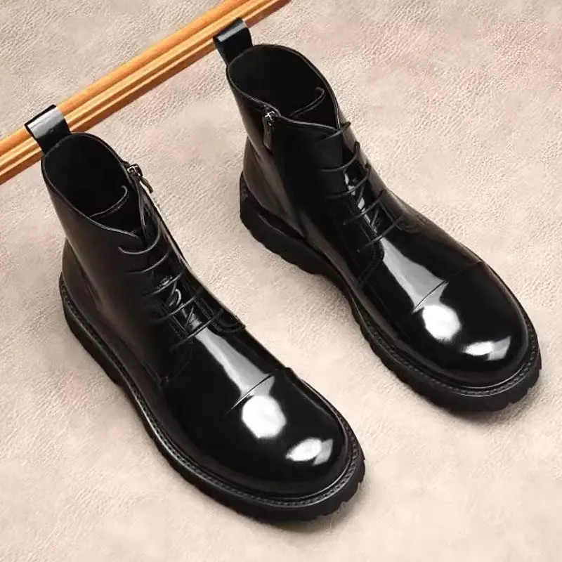 Funki Buys | Boots | Men's High Quality Leather Chelsea Boots