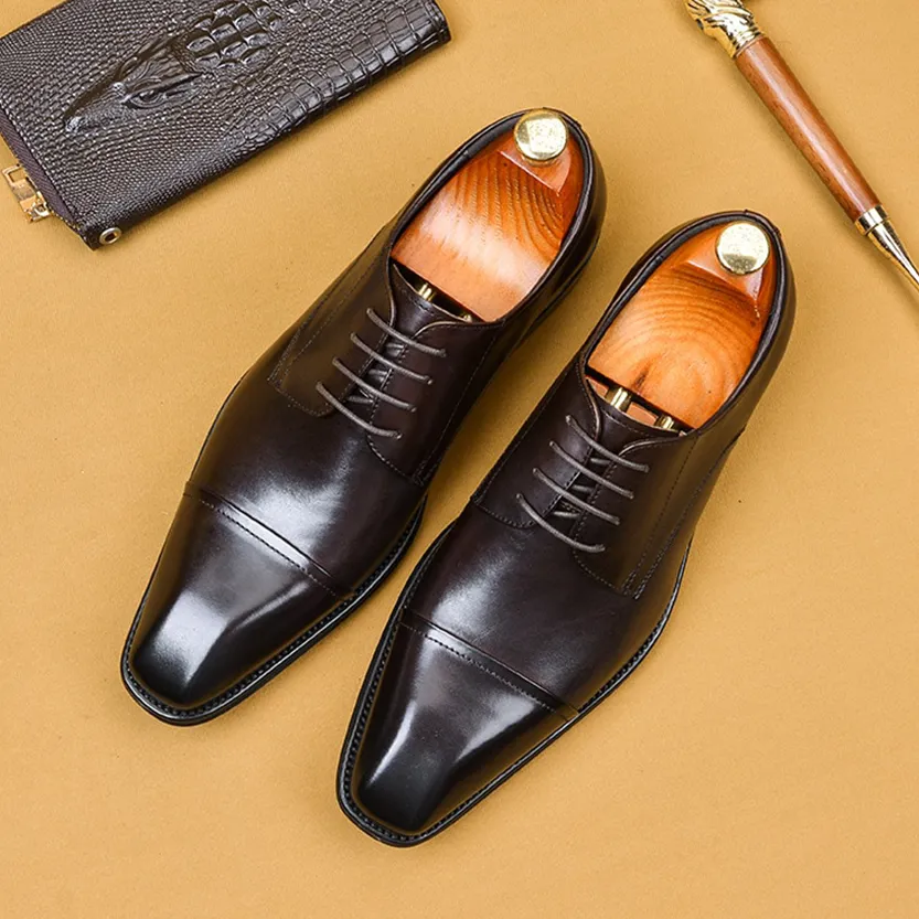 Funki Buys | Shoes | Men's Genuine Leather Italian Dress Shoes