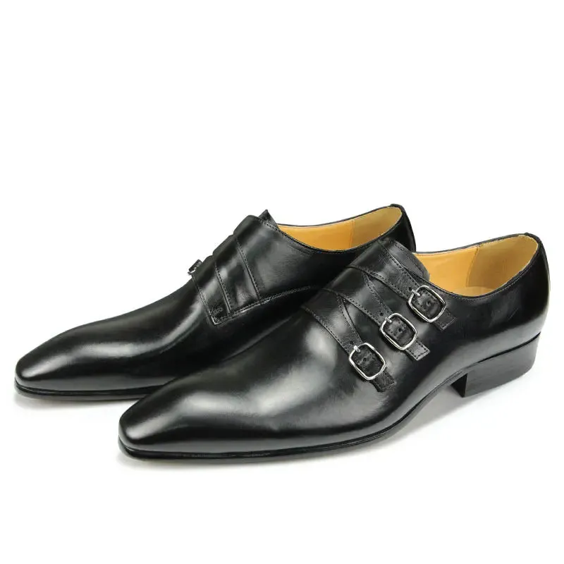 Funki Buys | Shoes | Men's Genuine Leather Pointed Toe Shoes