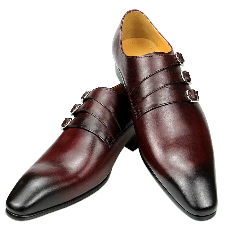 Funki Buys | Shoes | Men's Genuine Leather Pointed Toe Shoes