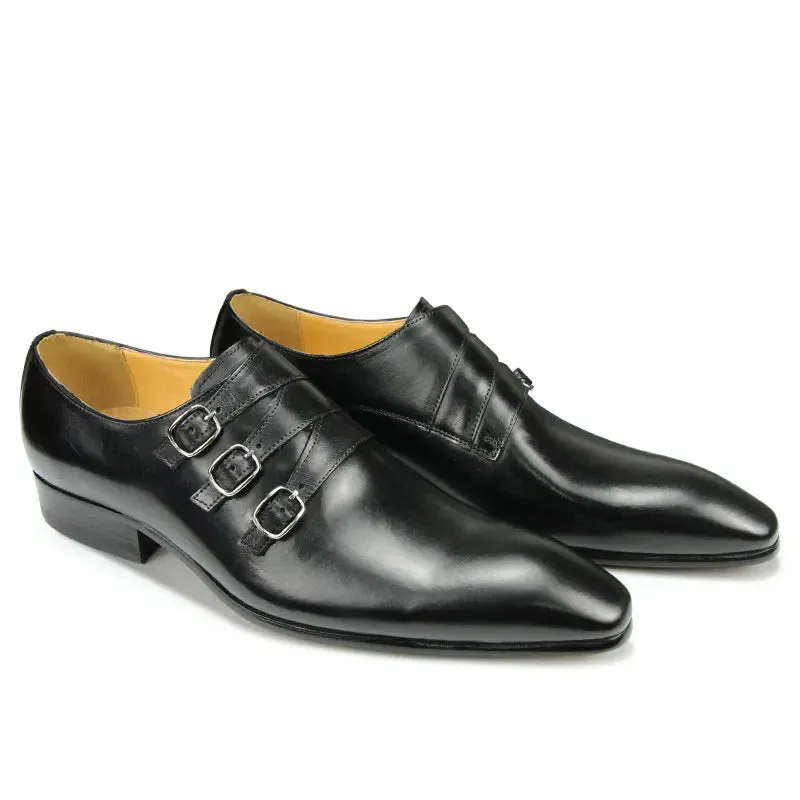 Funki Buys | Shoes | Men's Genuine Leather Pointed Toe Shoes