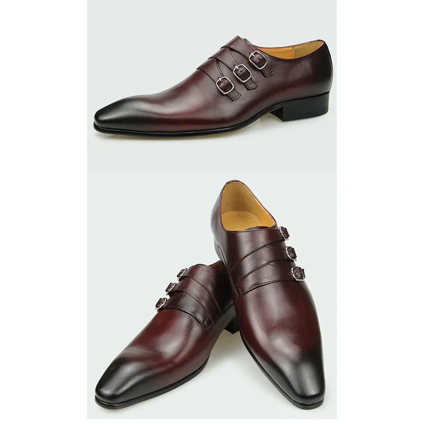 Funki Buys | Shoes | Men's Genuine Leather Pointed Toe Shoes