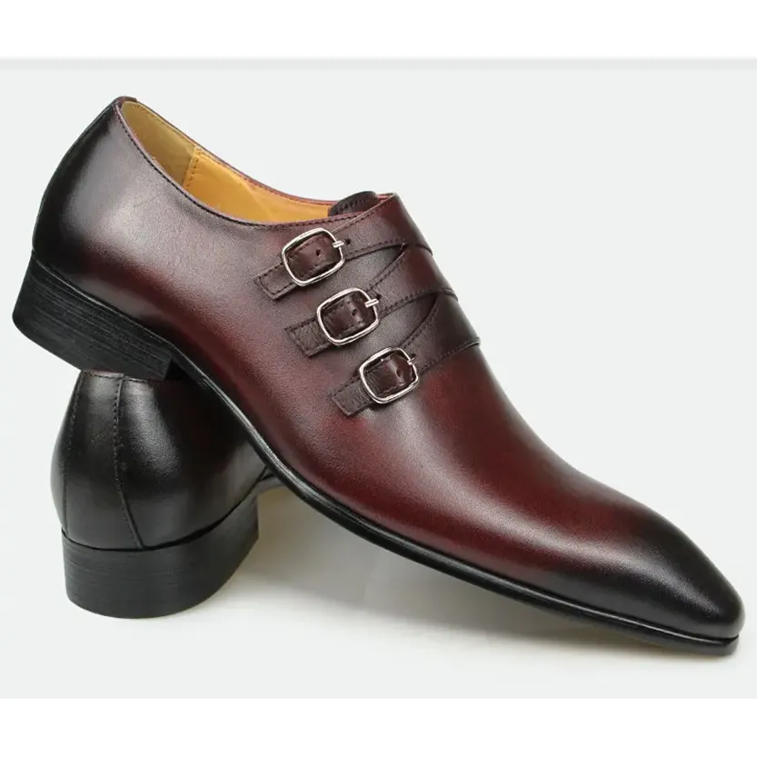 Funki Buys | Shoes | Men's Genuine Leather Pointed Toe Shoes
