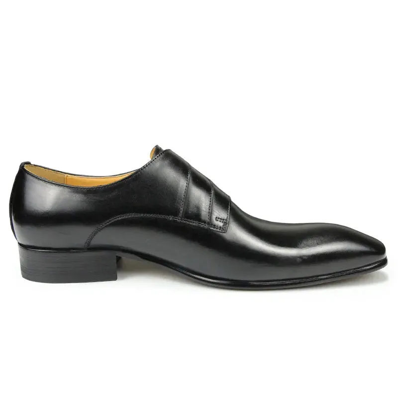 Funki Buys | Shoes | Men's Genuine Leather Pointed Toe Shoes