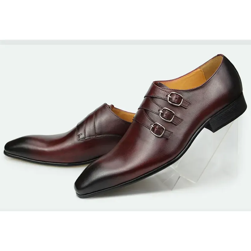 Funki Buys | Shoes | Men's Genuine Leather Pointed Toe Shoes