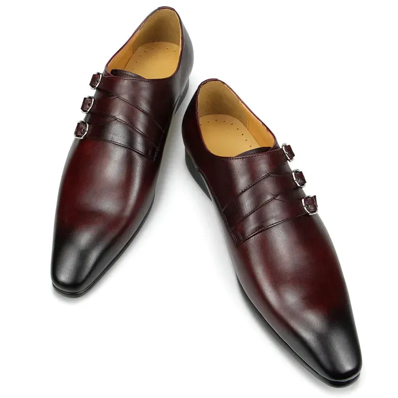 Funki Buys | Shoes | Men's Genuine Leather Pointed Toe Shoes
