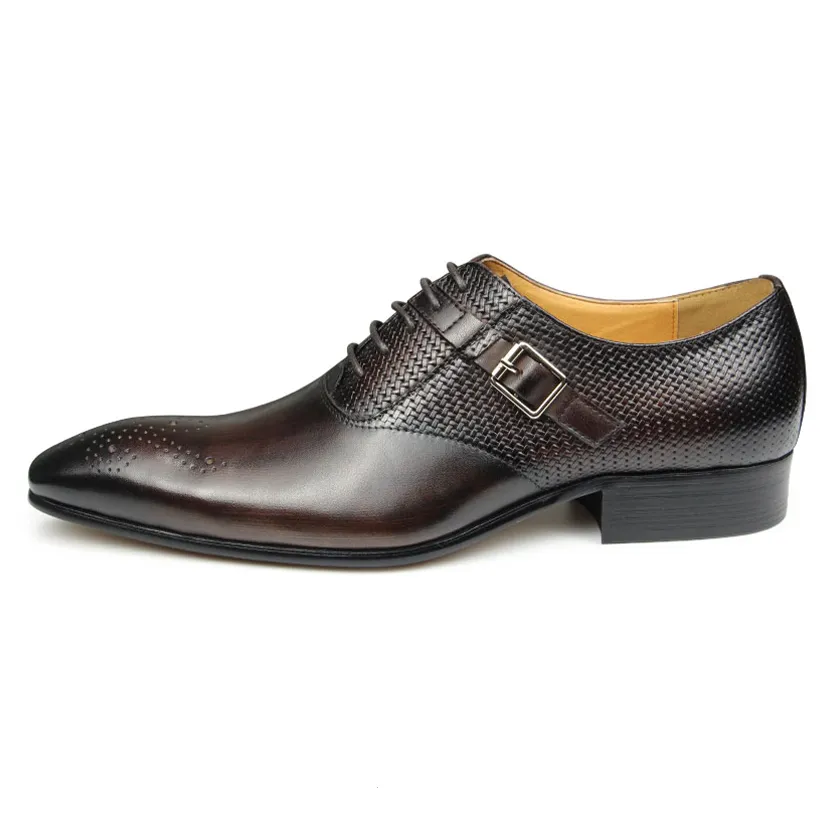 Funki Buys | Shoes | Men's Luxury Leather Brogue Dress Shoe