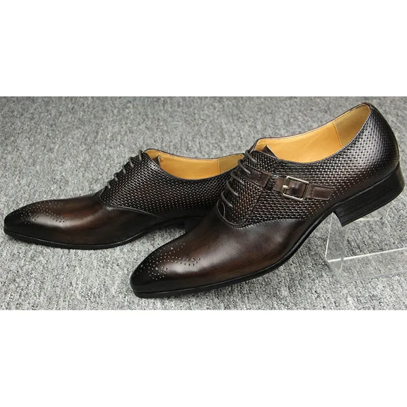 Funki Buys | Shoes | Men's Luxury Leather Brogue Dress Shoe
