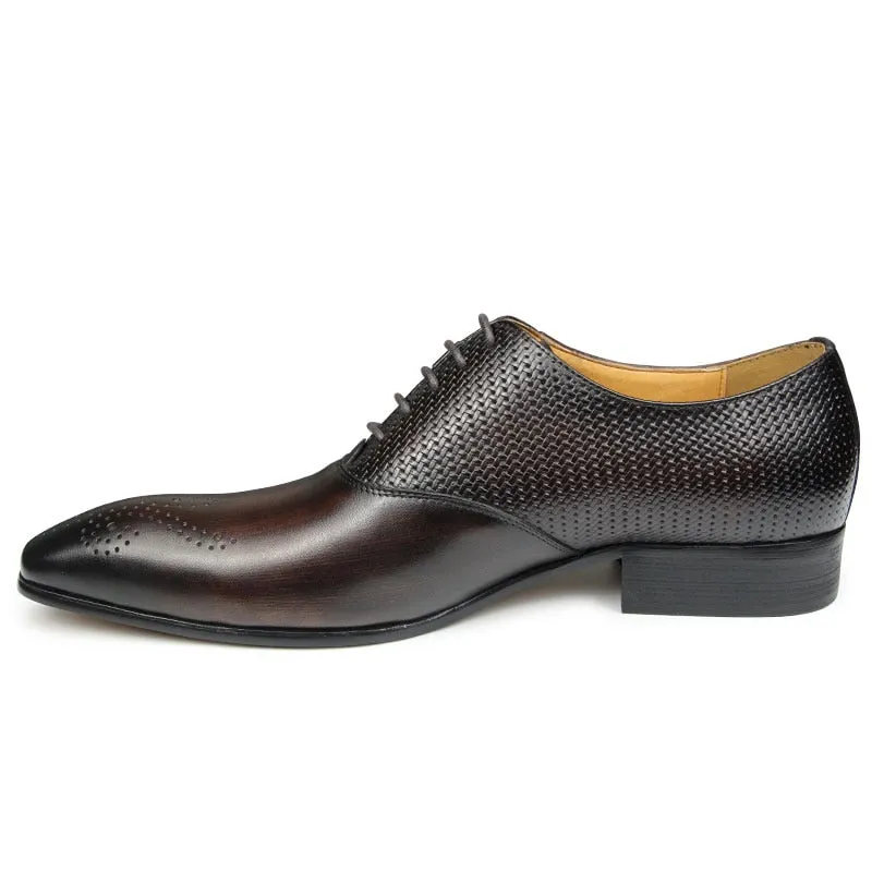 Funki Buys | Shoes | Men's Luxury Leather Brogue Dress Shoe