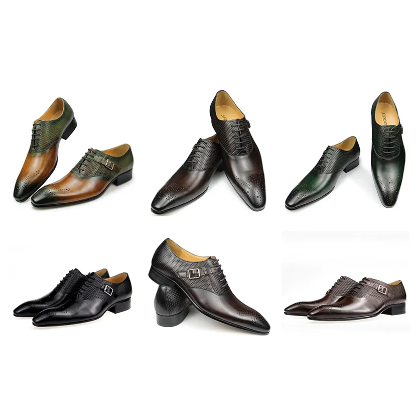 Funki Buys | Shoes | Men's Luxury Leather Brogue Dress Shoe