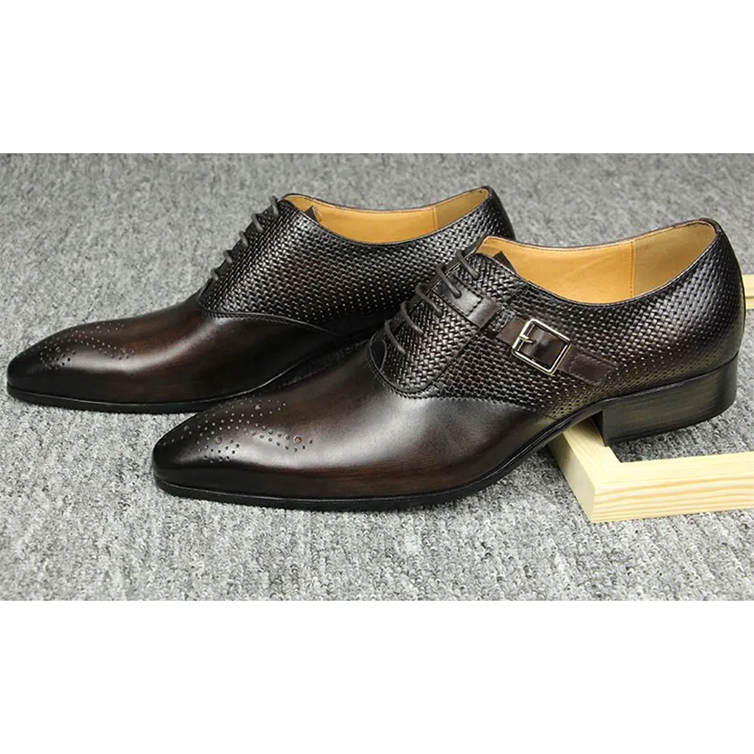 Funki Buys | Shoes | Men's Luxury Leather Brogue Dress Shoe