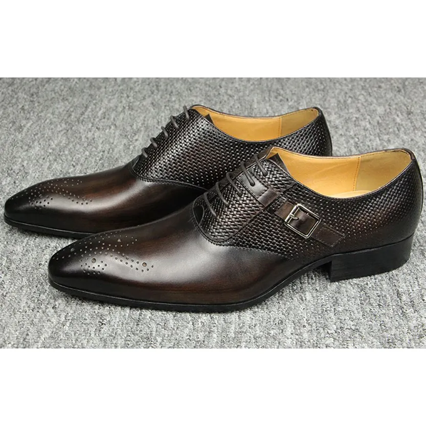 Funki Buys | Shoes | Men's Luxury Leather Brogue Dress Shoe