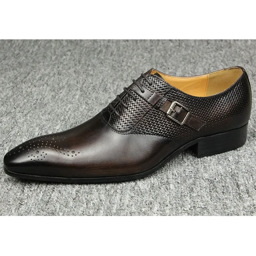Funki Buys | Shoes | Men's Luxury Leather Brogue Dress Shoe