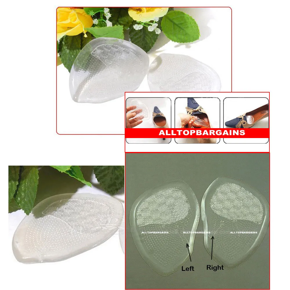 Gel Silicone Shoe Cushions High Heel Insoles Antislip Shoes Pad Foot Care New !!