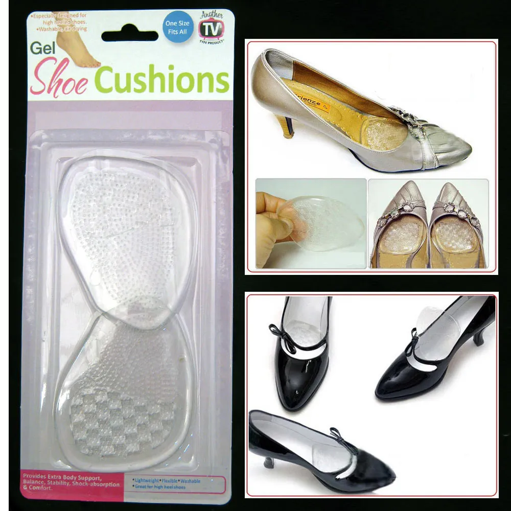 Gel Silicone Shoe Cushions High Heel Insoles Antislip Shoes Pad Foot Care New !!