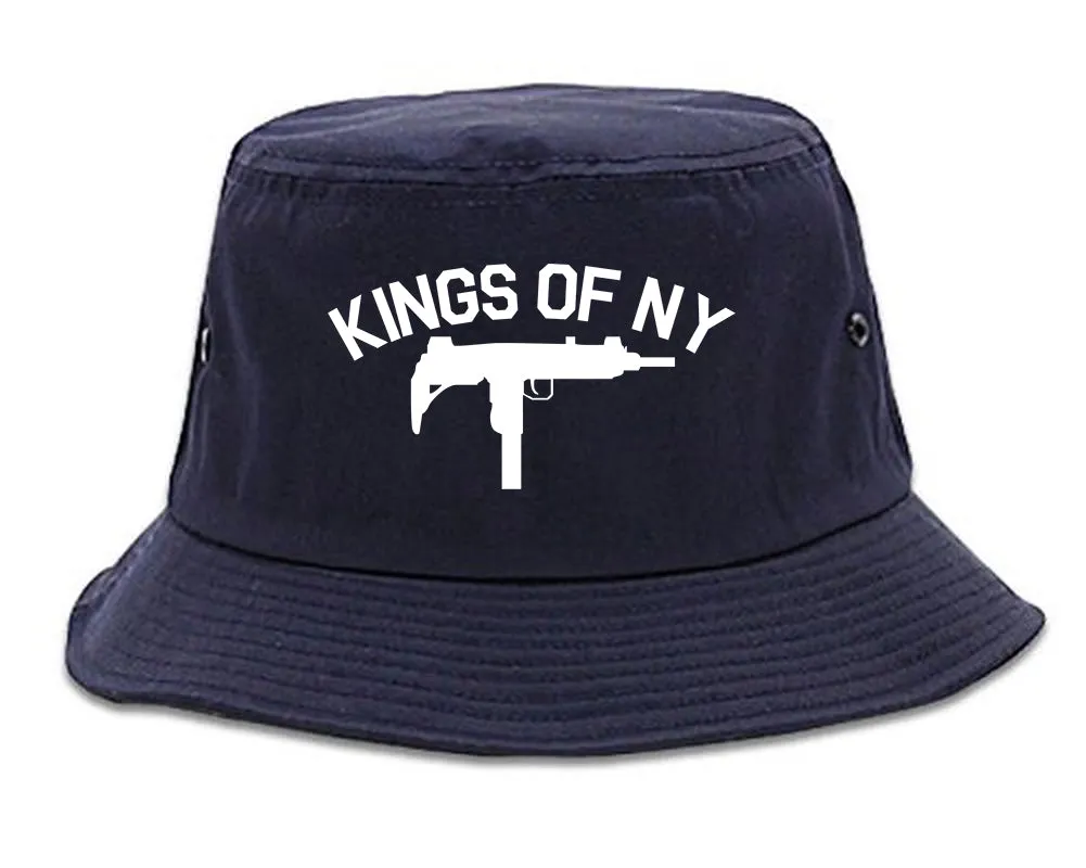 Kings Of NY UZI GUN Logo Mens Bucket Hat