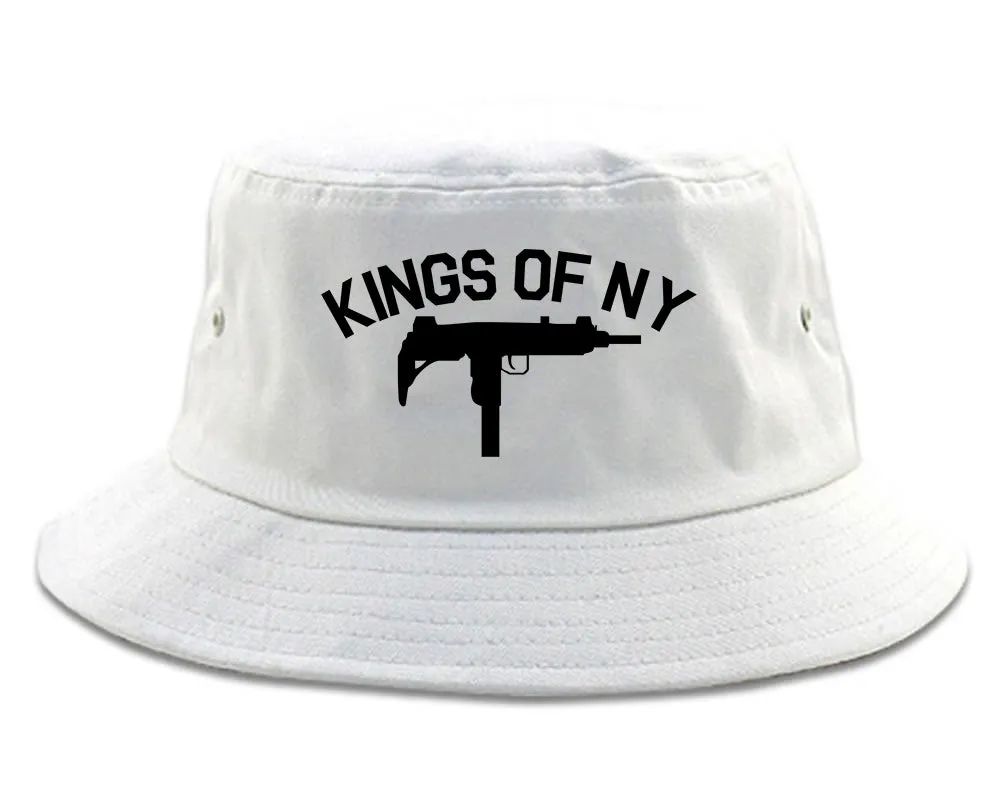 Kings Of NY UZI GUN Logo Mens Bucket Hat