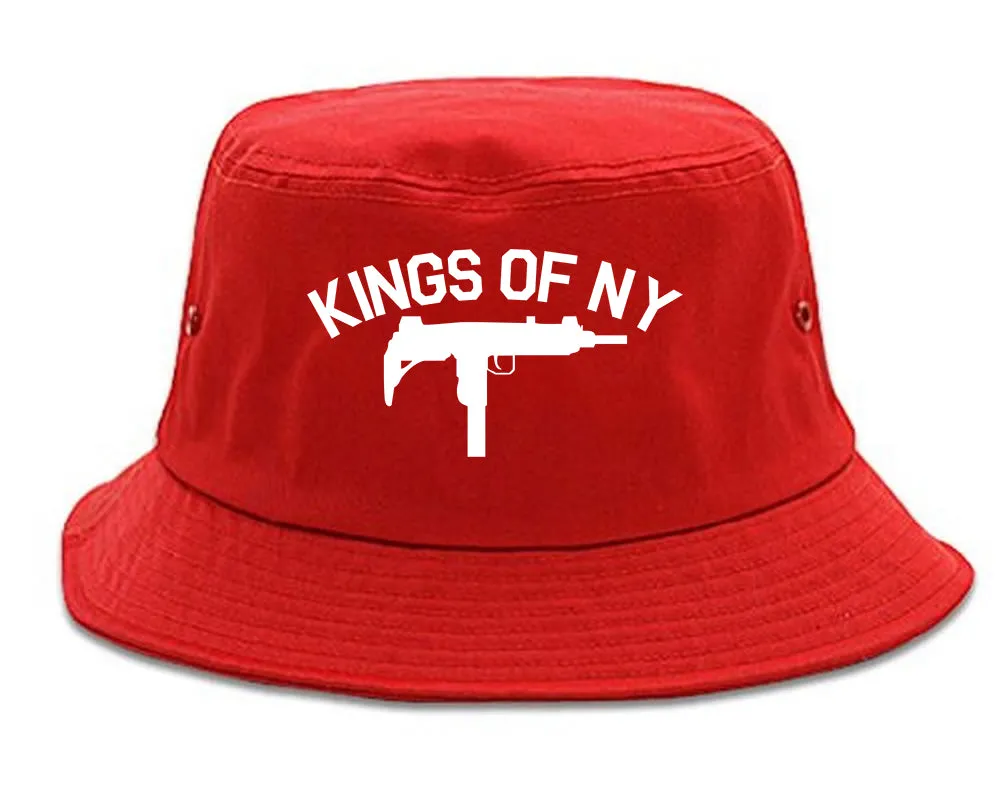 Kings Of NY UZI GUN Logo Mens Bucket Hat