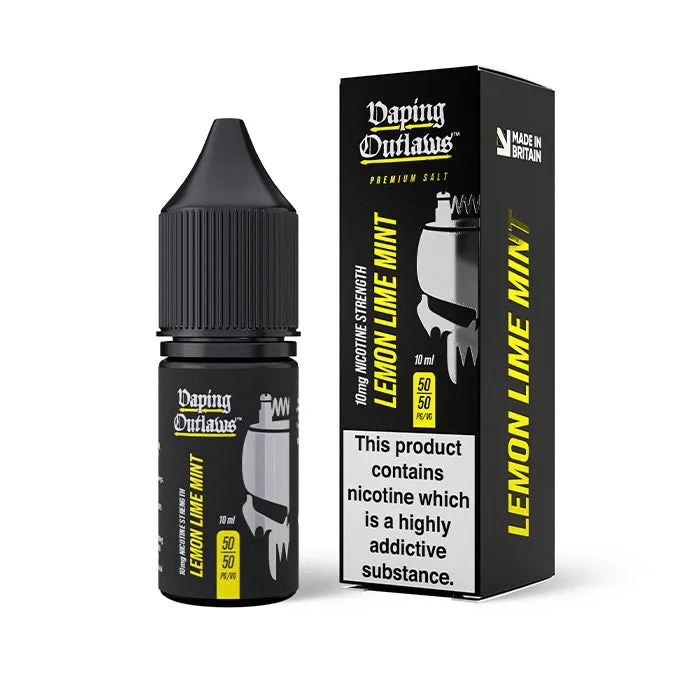 Lemon Lime Mint 10ml Nic Salt E-Liquid by Vaping Outlaws - Add On