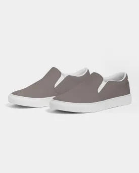 Medium Dark Brown Slip-On Canvas Sneakers | Men's | Medium Dark Pale Brown | C60M60Y60K0