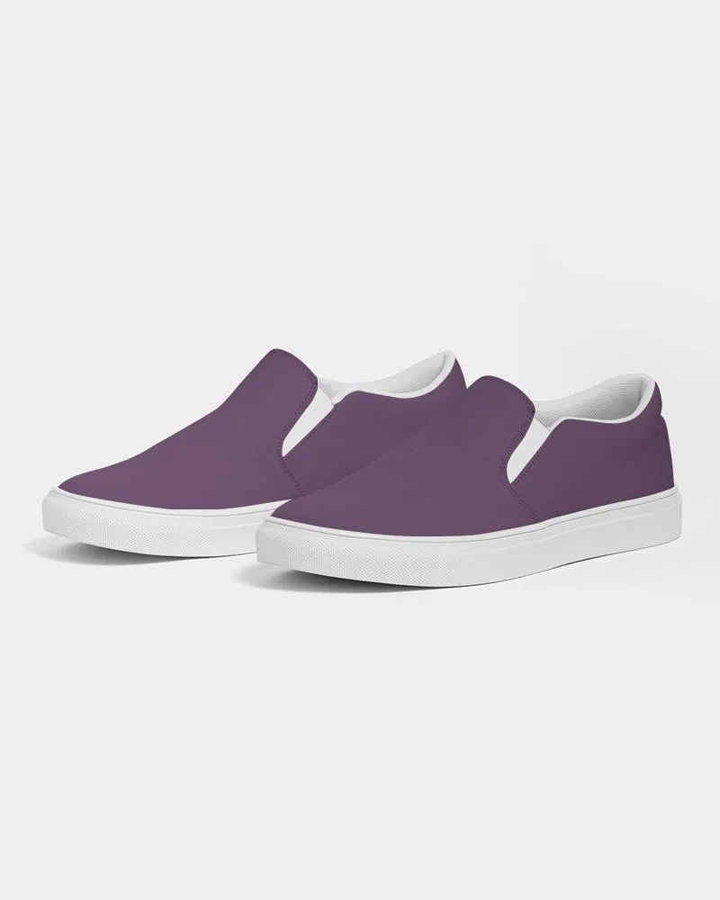 Medium Dark Purple Slip-On Canvas Sneakers | Women's | Medium Dark Pastel Purple | C30M60Y0K60